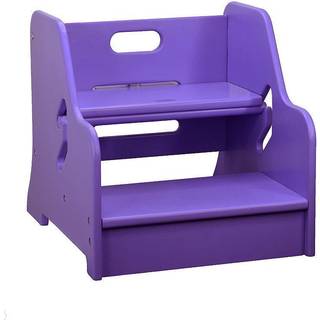 Little Partners Toddler Step Up Rool | Trætrinstol med 2 positionshøjdejustering til køkkenbadeværelse og børnehave (LILAC)