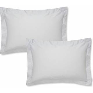 Bianca Bianca Set of 2 Dove Grey 400 Thread Count 100% Cotton Sateen Oxford Pillowcases