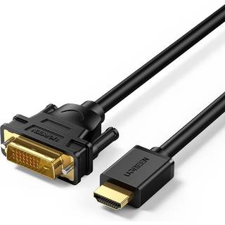 UGREEN HDMI han til DVI han kabel, tovejs, 2m - Sort