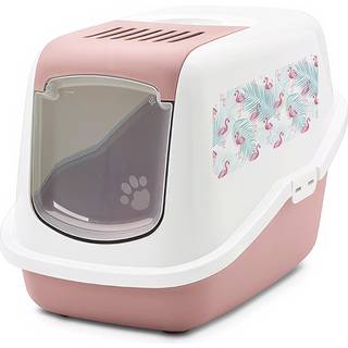 Savic Nestor Impression Cat Box Flamingo