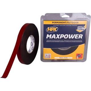 HPX max power monteringstape sort, 19mm x 16,5m