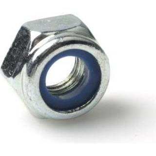 Arvid Nilsson Sekskantlåsemøtrik M6LM lav 6 og 8 med nylonring FZB D985-8, M6, 100 st