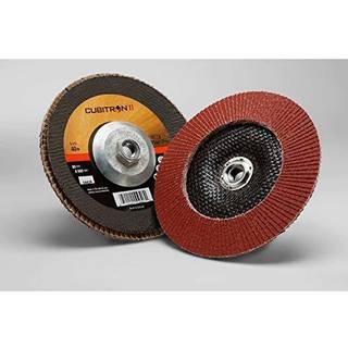 3M Cubitron II Flapskive 967A 40+ T29 Quick Change 7 tommer x 5/8""""-11 Pakke med 5 Medium Pressure Anvendelser Let afgratningsskal Fjernelse Oxid