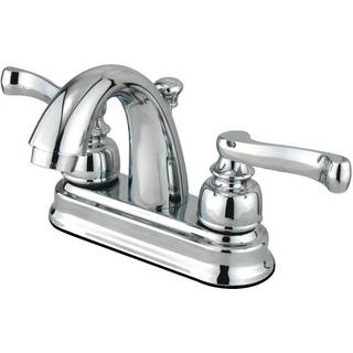 Kingston Brass GKB5611FL 4 in. CentreSet Badev?relseshane Poleret krom