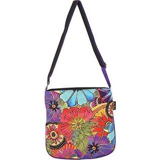 Laurel Burch CrossBody 12 """" X12.5 """" X2 """"-Blomsterfartikolor