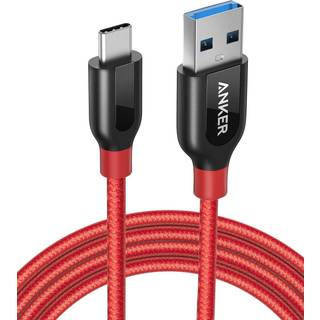 Anker Powerline+ USB C to USB 3.0 Cable (0.9m, 1.8m) Red / 6ft