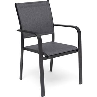 Hillerstorp, Hänger stabelstol i sort aluminium.