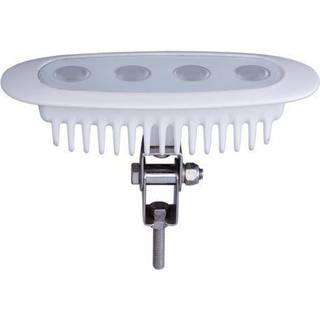 Dækslampe, aluminiumhus, 8 - 30 V, 10 W, 150 x 60 x 36 mm, med hvidt skær