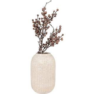 Vase, keramik, beige, ø16x25,5 cm