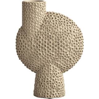 101 Copenhagen Vases - 'Sphere Shisen' bubl vase, medium, sand in Sand Ceramics