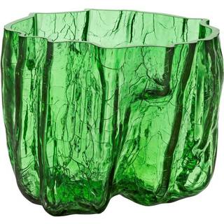 Kosta Boda - Crackle Vase Dark Green 17,5 cm - Krukker og vaser - Åsa Jungnelius - Grøn
