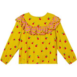 Stella McCartney Kids Printed ruffle blouse - multicoloured - Y 8