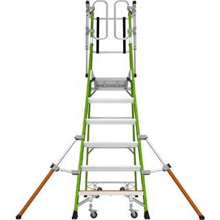 JUMBO Giant Safety Cage platformsstige, 6 trin, 83 x 171 cm - 41LG606