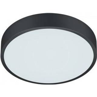 LED-loftslampe Waco, CCT, Ø 31 cm, sort mat