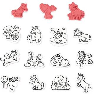 Janod Unicorn Stampinoo - 15 Stamps