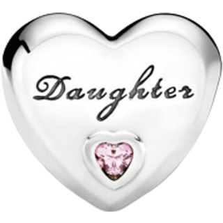 Pandora Charm - Sterlingsilber, Cubic Zirkonia - Tochter - 791726PCZ - pink