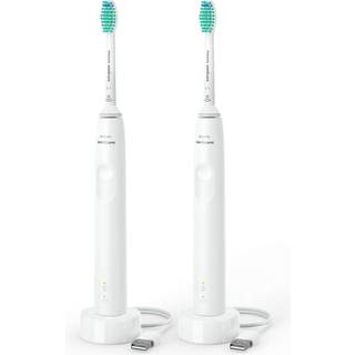 Philips 3100 series - 2x Sonisk eltandbørste - Sort/Rose - HX3675/15