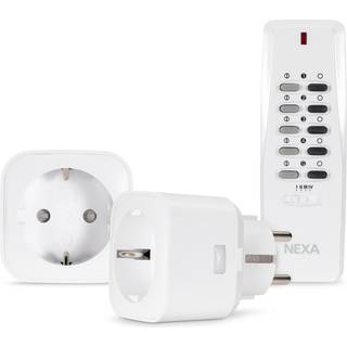 Nexa MYCR-2 sæt med 2 plug-ins og fjernbetjening