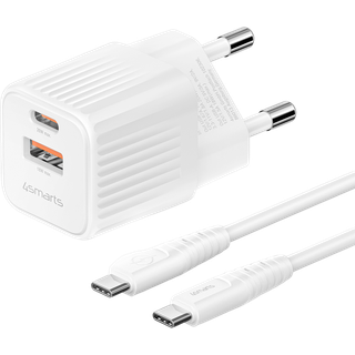 4smarts VoltPlug Duos Mini PD 20W USB-A / USB-C incl. USB-C cable
