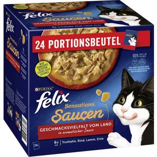 Felix Sensations Gelees, smagsoplevelser fra landet, kattevådfoder Multipack 56.35 DKK/1 kg