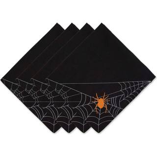 Dii Spooky Spiderweb pyntet serviet (s?t af 4)