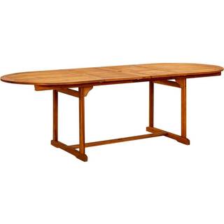havebord (160-240)x100x75 cm massivt akacietræ