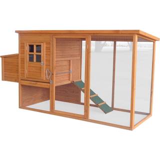HORTUS hønsehus brunbejdset 198 x 75,5 x 103 cm