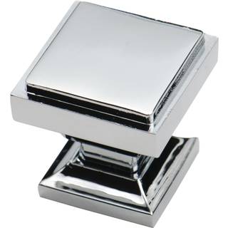 Southern Hills Polished Chrome Square Cabinet Knaps - Pack of 5 - Badev?relset forf?ngelighedsknap Moderne kommode