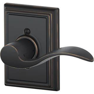 Schlage Accent Lever med Addison trim ikke -drejningslås i ældre bronze - Højrehåndet - F170 ACC 716 Tilføj RH