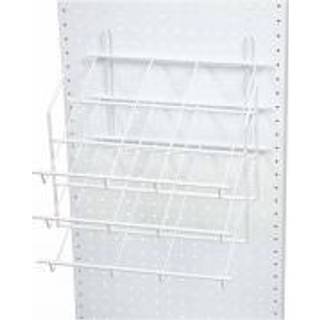 Hvidmalet Papirmodul med 3 Skrå Hylder, 420x330 mm