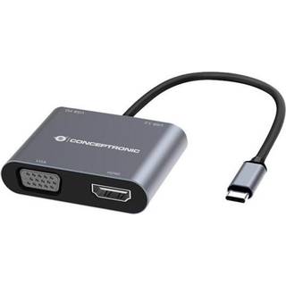 Conceptronics Conceptronic DONN16G - docking station - USB-C 3.2 Gen 1 - VGA HDMI