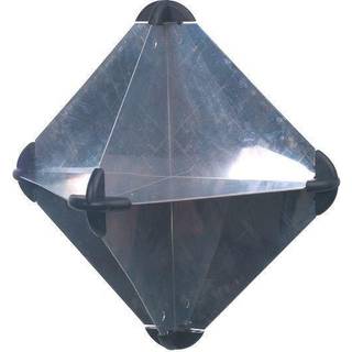 Radarreflektor i aluminium, 215 x 215 x 300 mm, 450 gram, 3 m²