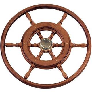 Pindrat Savoretti Armando, mahogni/messing, Ø460 mm, med nav + krans, passer 3/4″ (19 mm) rataksel, brun