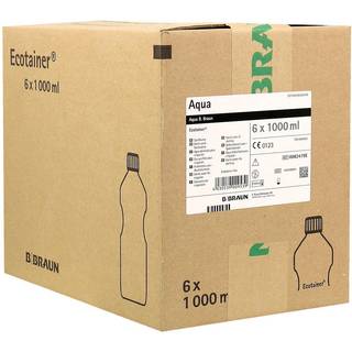 Sterilt vand skyllevæske Medicinsk udstyr 6 x 1000 ml