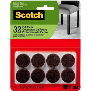 3M Felt puder 1 """" Rnd Brn 32pk