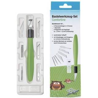 Hobbykniv-sæt med 6 blade. Æblegrøn varenr. 7872199, 1stk