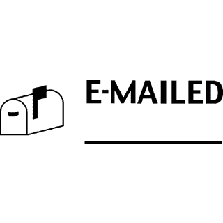 XSTAMPER PRE -?NKET STAMP - Meddelelsesstempel - E -mailet - 0,50 indtrykbredde x 1,62 indtrykl?ngde