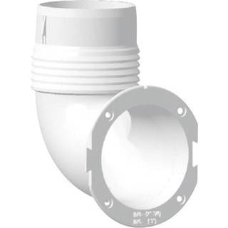 Slangeadapter Nuova Rade, plast, vinklet 90º, Ø70/76 mm