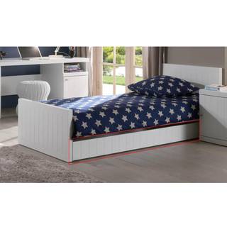 Seng med opbevaring – Robin underseng 90 × 190 cm, hvid