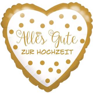 Alles Gute zur Hochzeit Folienballon 43cm