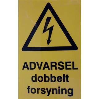 Skilt Advarsel Dobb. Forsyning Brady