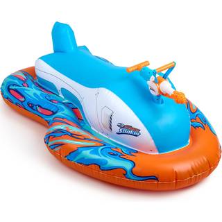 Nerf Super Soaker Stormforce Ride-On Racer-Uppblåsbar pool flyter med poolmatad Mega Water Blaster