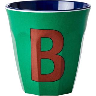 RICE Rice melaminkop medium bogstav B 30 cl Forest green
