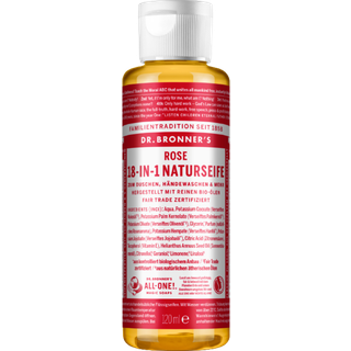 Dr. Bronner's Pleje Flydende sæber Rose 18-in-1 Natural Soap 120 ml (342,00 kr / 1 l) - 120 ml