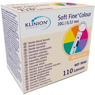 Klinion Softfine Lancet, Steril, 30G (110 stk)