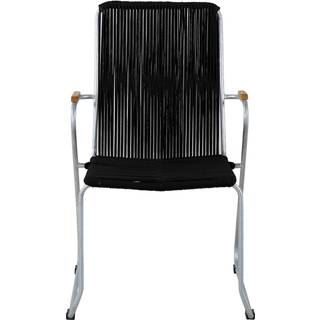 Venture Design, Bois spisebordsstol sort/zink 2-pak