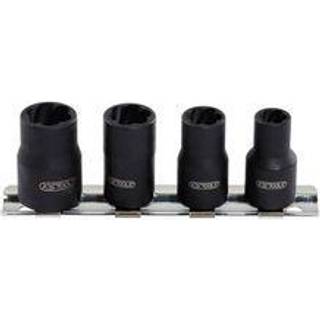 KS Tools 1/4" spiral-profil-top-sæt, 4 dele, 8-13mm (913.1450)