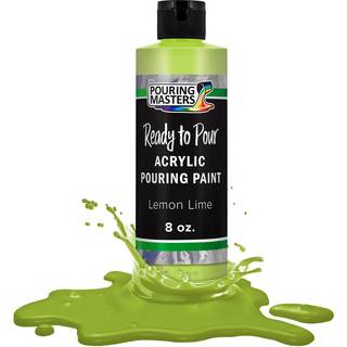 H?ldende mestre Lemon lime akryl klar til at h?lde h?ldning maling-Premium 8-ounce Forblandet vandbaseret-til l?rred Wood Paper Crafts Tile Rocks