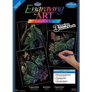 Royal & Langnickel Royal og Langnickel Graving Art 3 Design Value Pack Rainbow