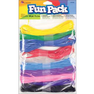 F?tter diy sjov pakker 80 yard multi-craft blonder lanyard streng 10 farver en st?rrelse